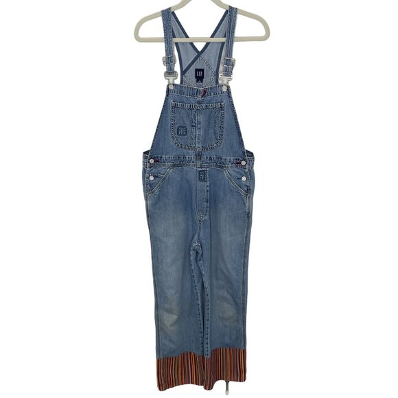 GAP Denim - Gap Denim Overalls With Striped Accent, M